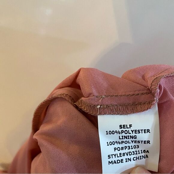 Vine & Love mauve dotted polka dot dress new with tags size large - Picture 6 of 6